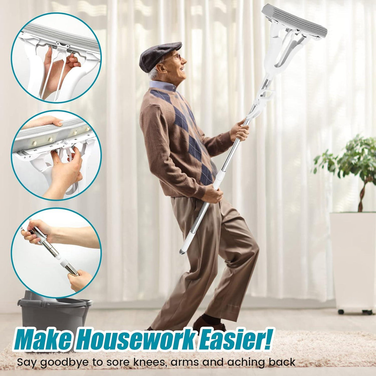 Adjustable Squeeze mop